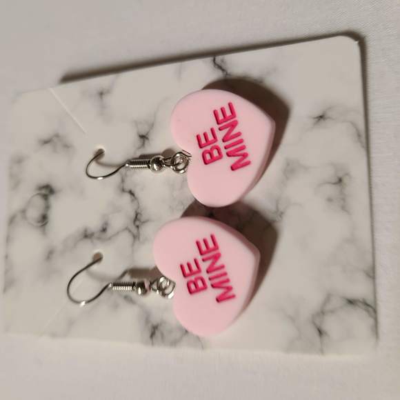 Jewelry - VALENTINES PINK HEART CANDY EARRINGS